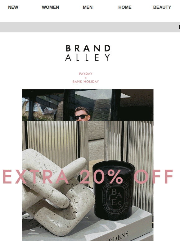 Extra 20% off inside…