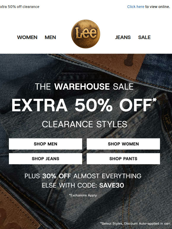 Still time to save at the Warehouse Sale