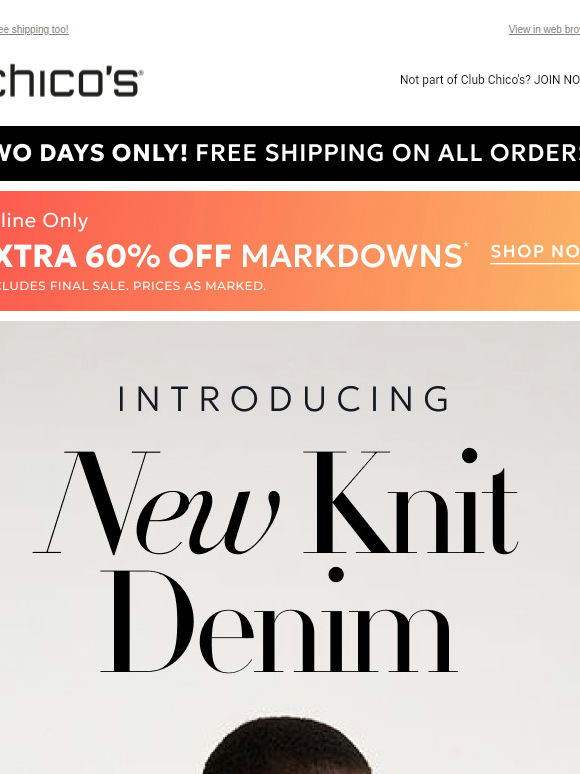 EXTRA 60% off markdowns | What's Next In Denim (Hint: Soft) ✨