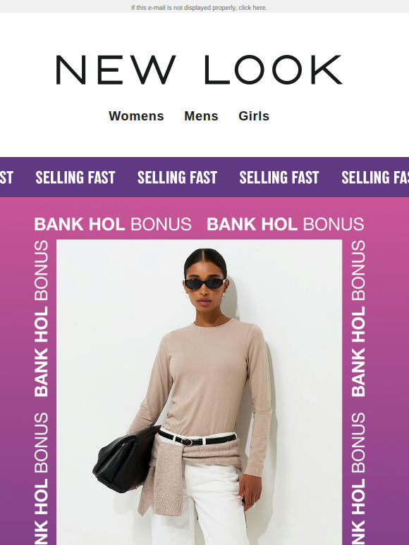 20% off EVERYTHING 🤝 Bank hol