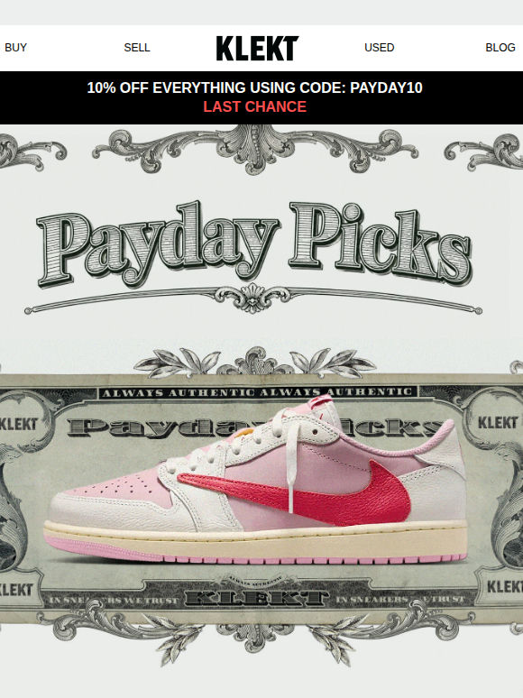This week's hottest pairs, just in time for payday 🔥