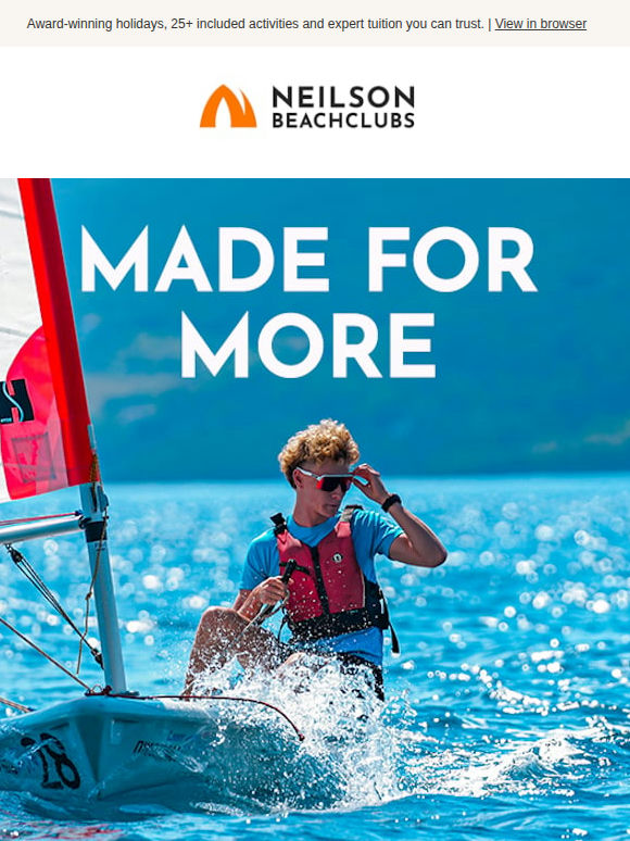 Conditions this good? Get stuck in, from £749pp