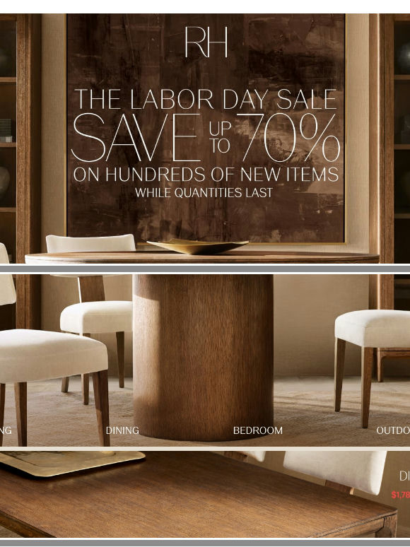 Save Up to 70% on Living, Dining, Bedroom, Outdoor & More