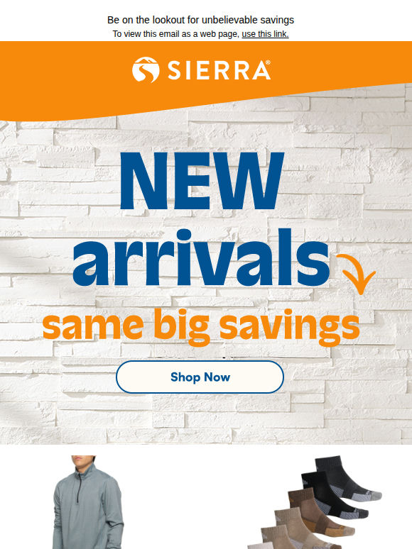 New arrivals alert