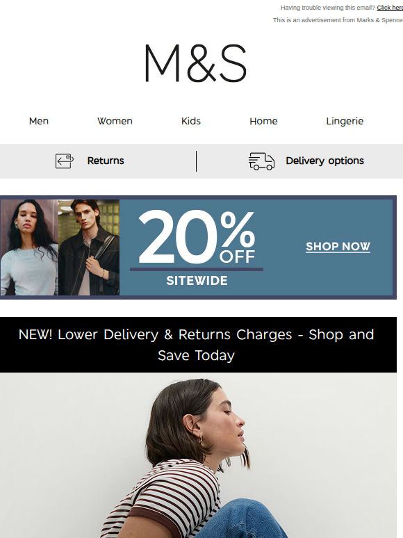 20% off denim, plus more