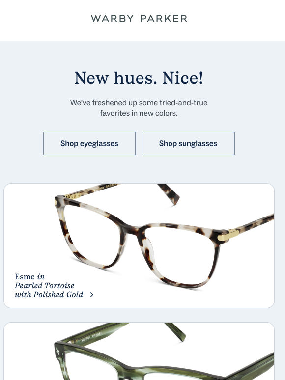 Introducing favorites in fresh colors