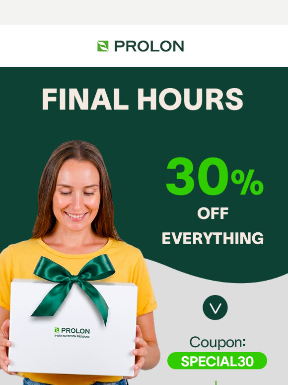 ⏳ Final hours for -30%
