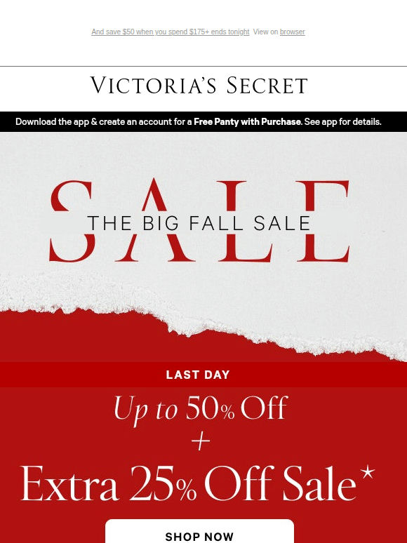 Final Hours: Extra 25% Off Sale