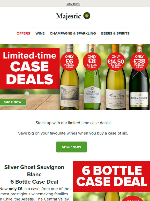 Limited-time case deals: Silver Ghost, Picpoul, Moët & more!