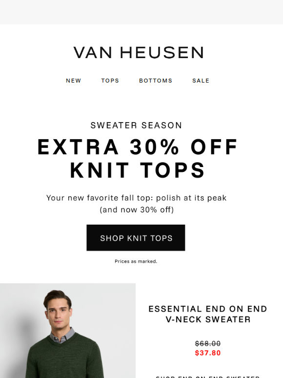Additional 30% Off Knits Tops