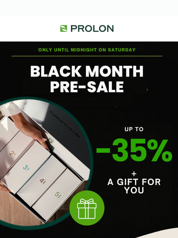 Flash Pre-Sale: up to 35% off + free gift