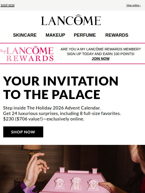 Your Invitation to the Lancôme Pink Palace 💌