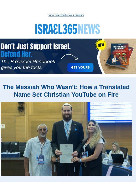 The Messiah Who Wasn’t: How a Translated Name Set Christian YouTube on Fire and Today's Top Stories