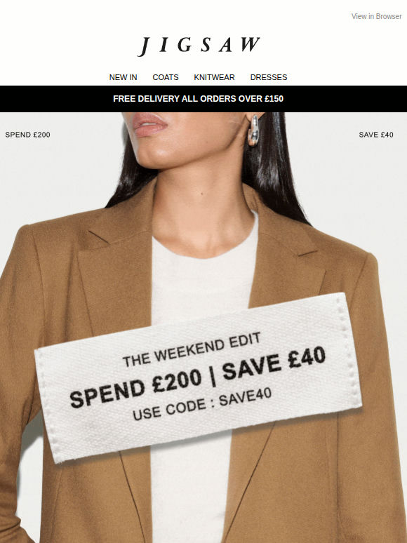 This weekend only | Save £40