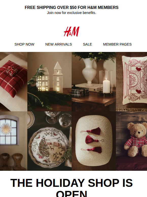 Cozy holiday decor