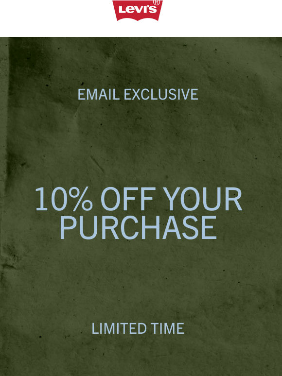 A bonus 10% off is yours