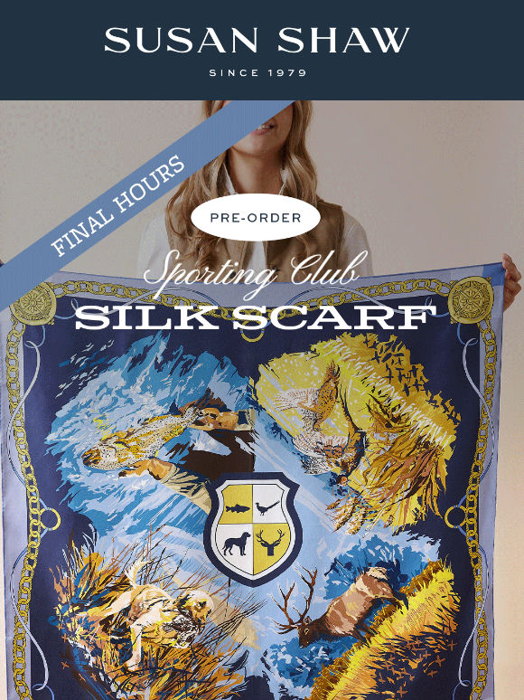 Scarf Pre-Orders End TONIGHT!