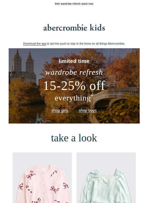 15-25% OFF everything* is here