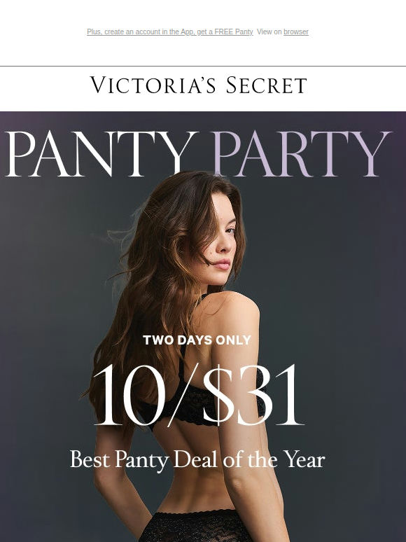 10/$31—Best Panty Deal of The Year