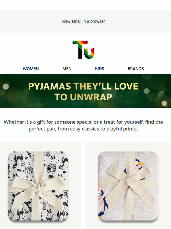 Snuggle up with our festive PJs