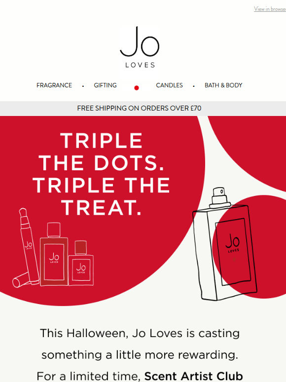 Reminder: Triple Dots + £20 To Spend.