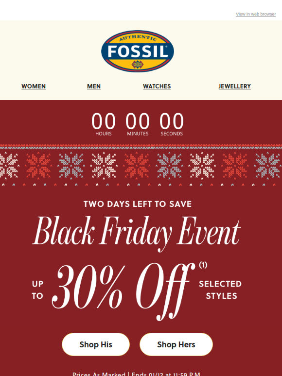 Time's Ticking On Black Friday Deals