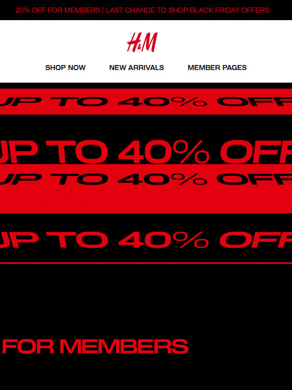 Last chance | Up to 40% off