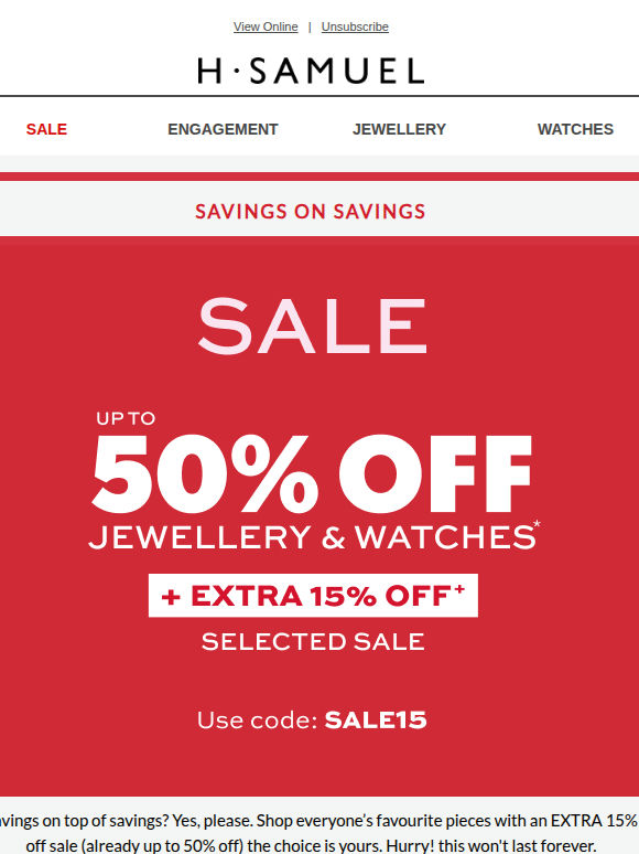 Wait—There’s more: Sale on Sale