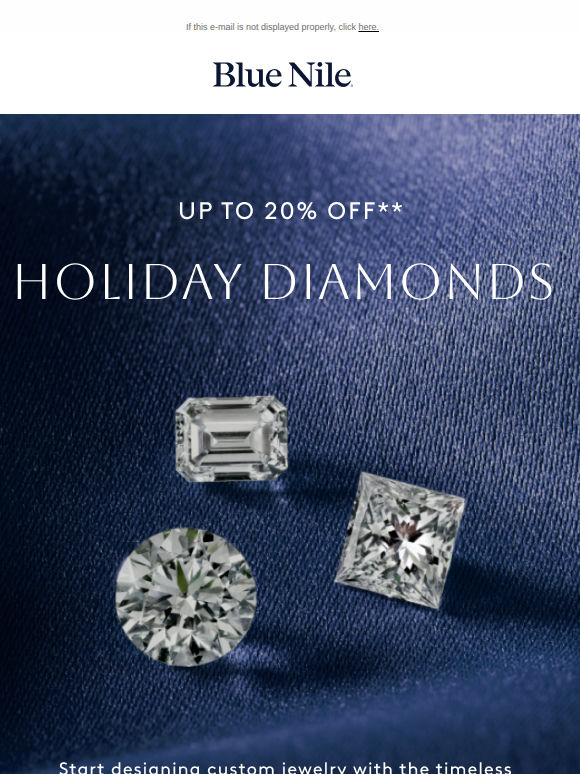 Up To 20% Off** Holiday Diamonds