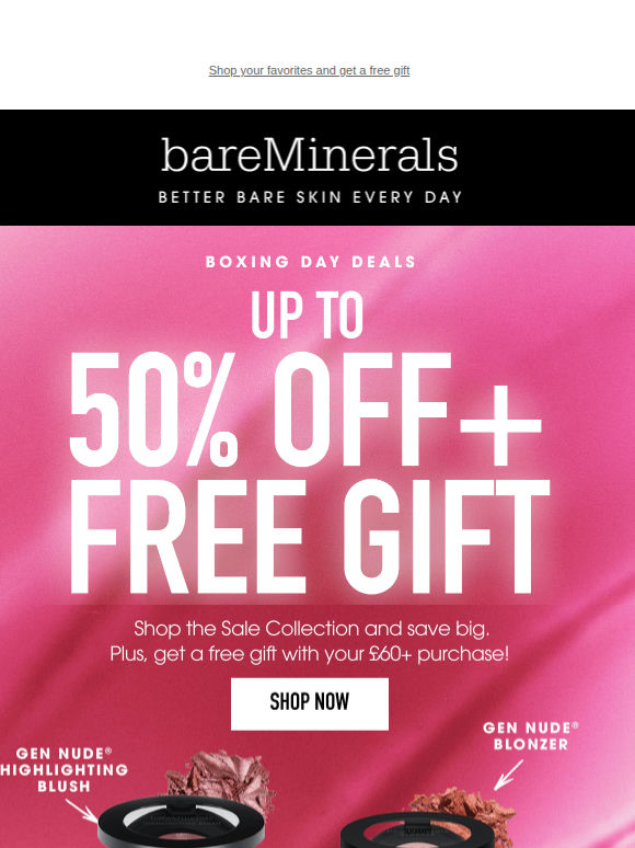 Boxing Day: Up to 50% OFF