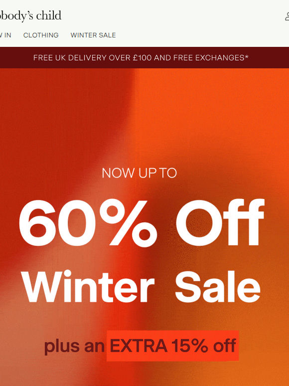 Layer up with an EXTRA 15% off ❄️