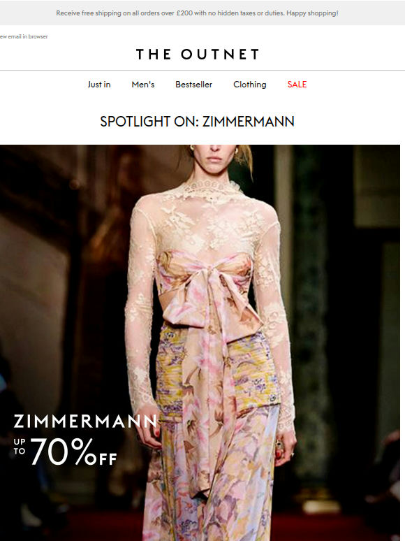 SPOTLIGHT ON: New Zimmermann at up to 70% off