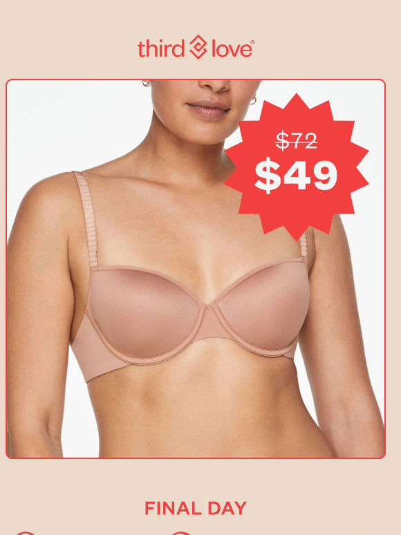 $20+ savings on our #1 bra ends soon