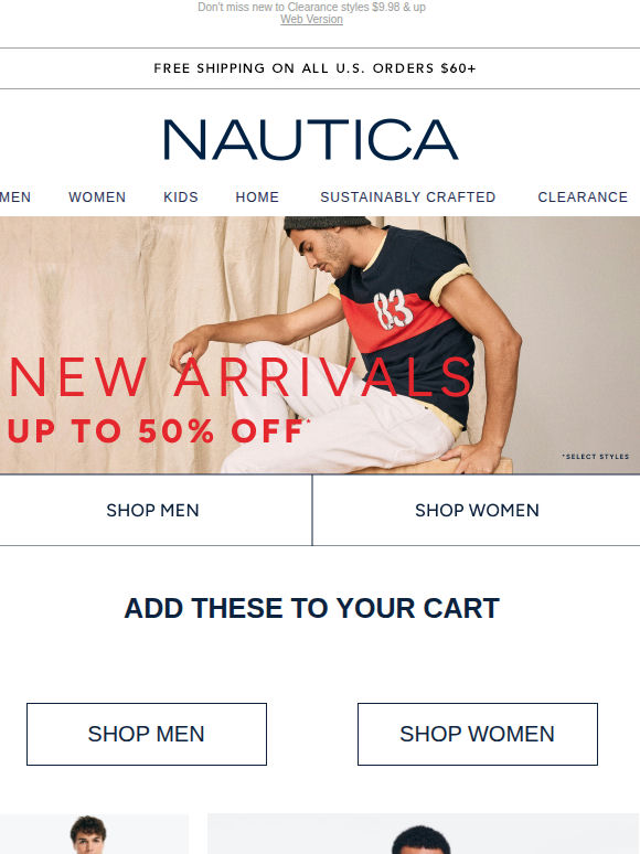 NEW styles are here! Take up to 50% off