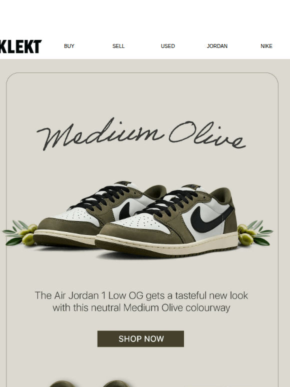 Cop Now! The AJ1 Low OG 'Medium Olive' 🫒