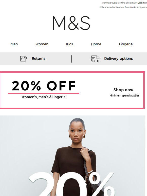 Enjoy 20% off what you love