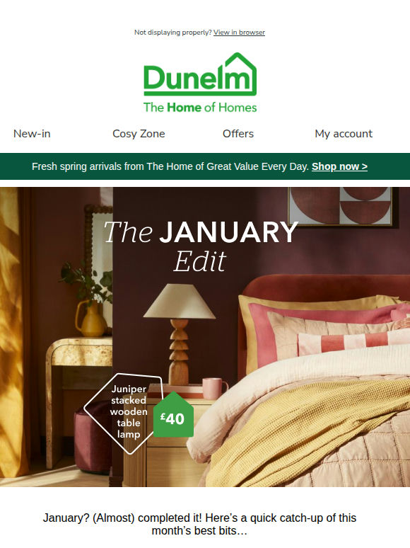 Welcome to your January Edit