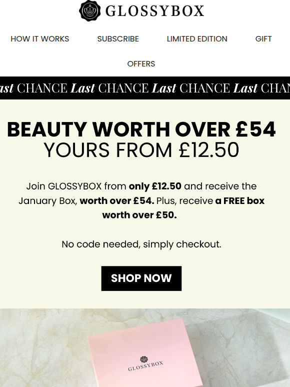 Last Chance to get the January Box 🚨