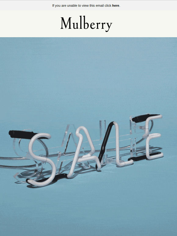 The Mulberry Sale ends tomorrow