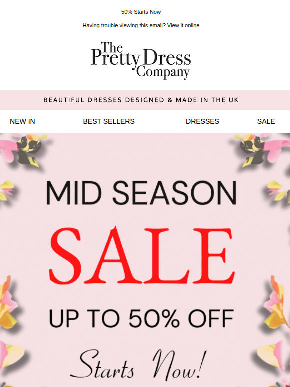 50% OFF | Mid Season Sale Now On 🌟