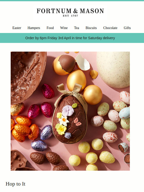 Final Days for Easter Delivery!🐰