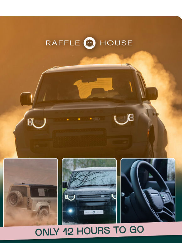 🚨 12 Hours Left for a Chance to Win a £60k Land Rover