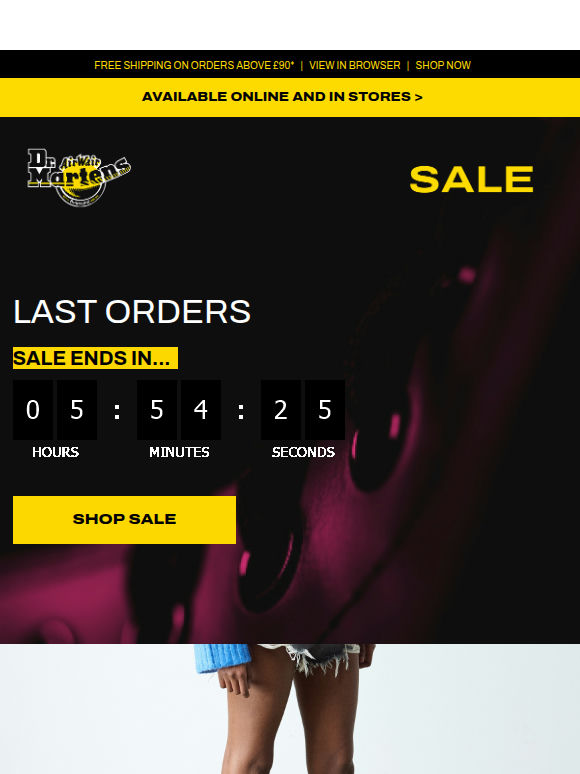 The DM's sale: Ends soon