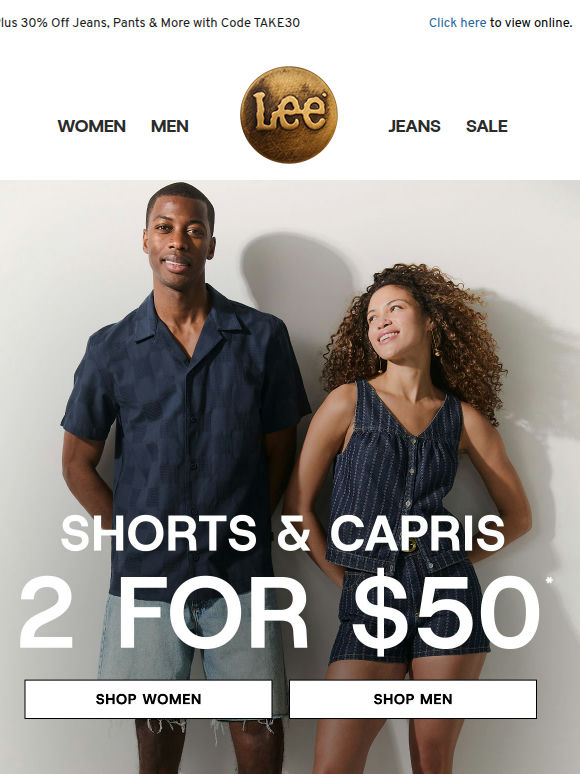Shorts & Capris: 2 For $50