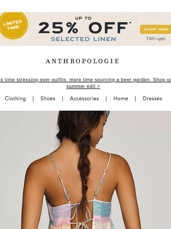 Ends tonight: Up to 25% off linen