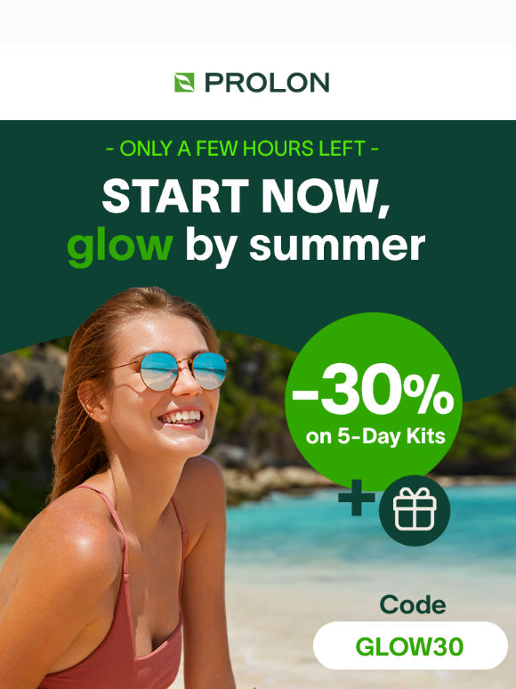Last hours to get -30%: your glow starts here ✨