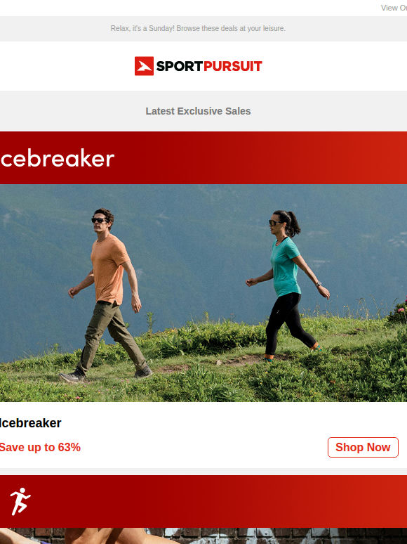 Up to 67% Off: Icebreaker | Top Brand Running Shoes | Hiking Trousers From £18 | Aigle Wellies | Country Casuals