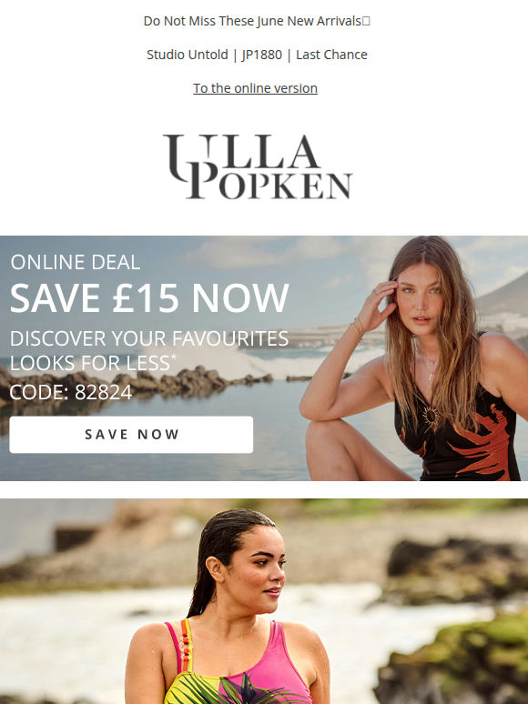 Secure £15 off your new summer looks🎁