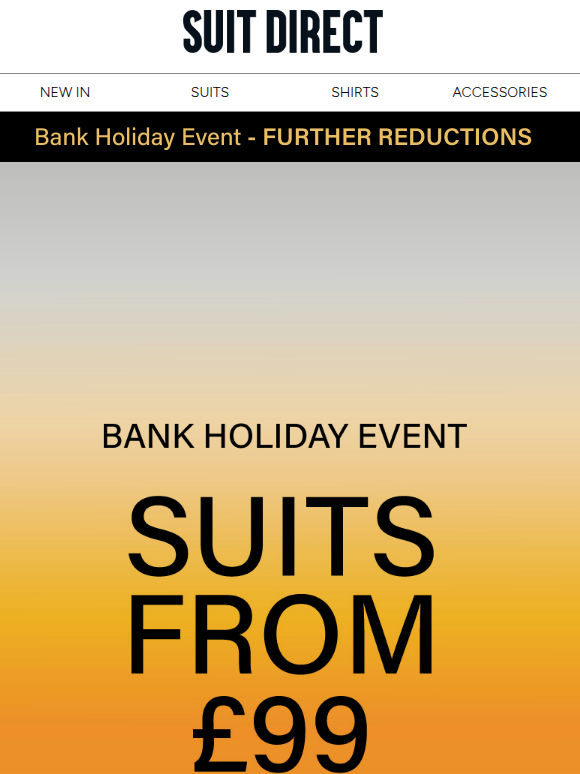 Suits from £99