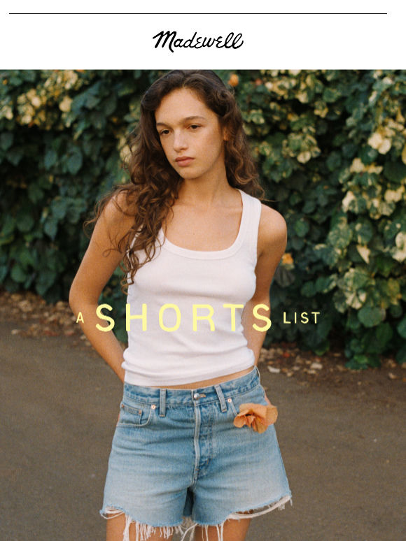 The denim shorts edit